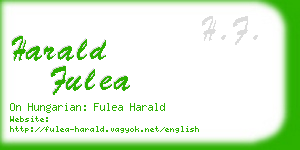 harald fulea business card
